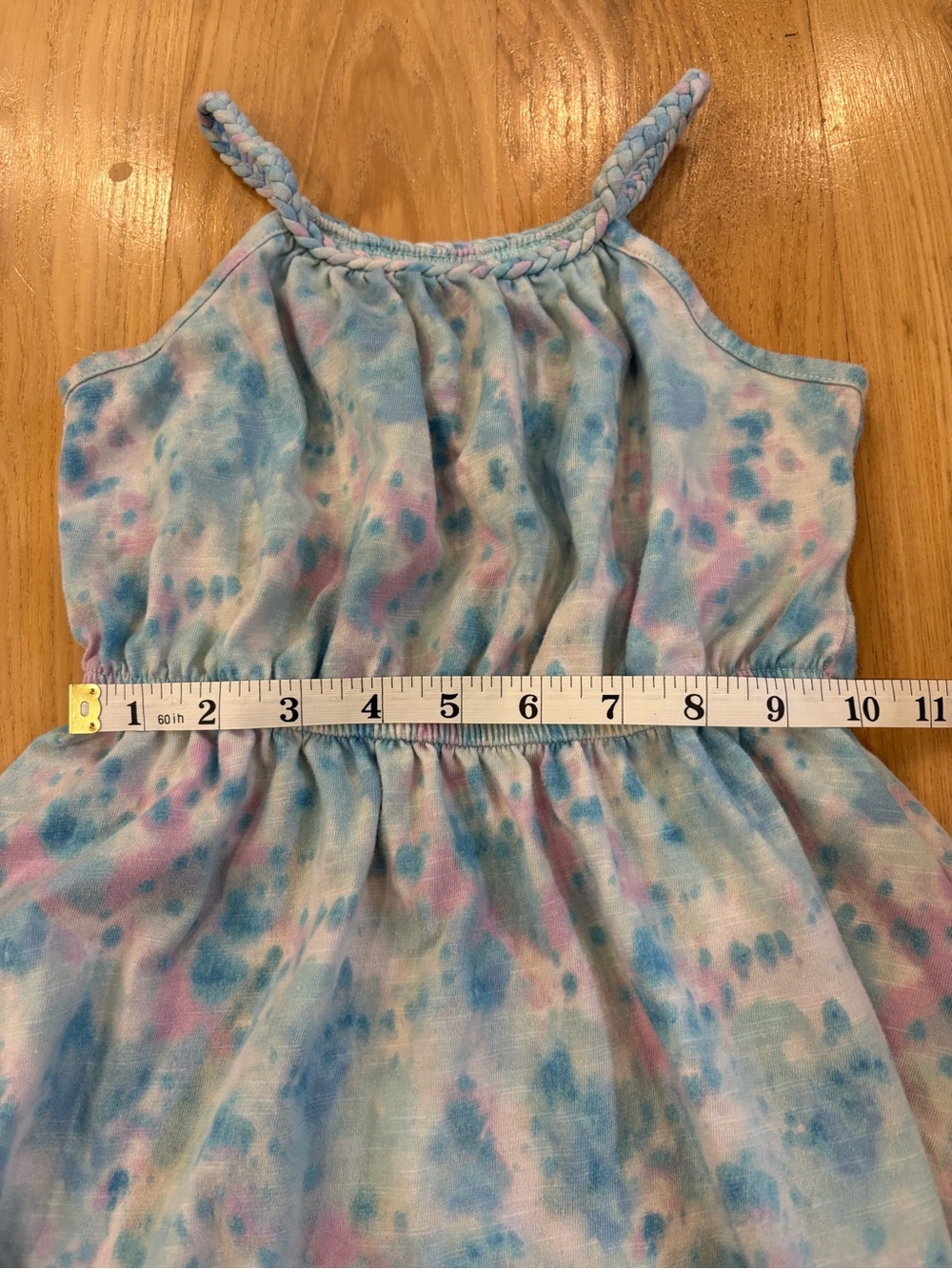 Sonoma Goods For Life Girls Pastel Watercolor Tie Dye Dress - Picture 8 of 9